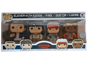 Eleven with Eggos / Mike / Dustin / Lucas #4 PACK Funko Pop