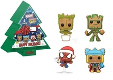 Groot / Thor / Spider-Man / Teenage Groot #4 PACK Funko Pop