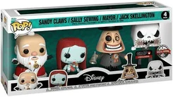Sandy Claws / Sally Sewing / Mayor / Jack Skellington #4 Pack Funko Pop