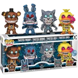 Twisted Freddy / Twisted Bonnie / Twisted Wolf / Twisted Chica #4 PACK Funko Pop