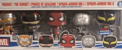 Prodigy / The Hornet / Prince of Arachne / Spider-Armor MK I / Spider-Armor MK II #5 PACK Funko Pop