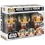 Star Wars Biggs, Wedge, & Porkins #3 PACK Funko Pop
