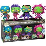 Zombie Captain America / Zombie Iron Man / Zombie Falcon / Zombie Scarlet Witch #4 PACK Funko Pop