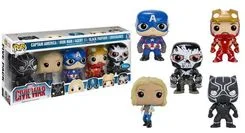 Captain America / Iron Man / Agent 13 / Black Panther / Crossbones #5 PACK Funko Pop