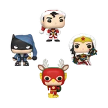 Batman / Superman / The Flash / Wonder Woman #4 PACK Funko Pop