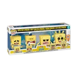 Ripped Pants SpongeBob / Krusty Krab Pizza SpongeBob / Caveman SpongeBob / Glove World SpongeBob #4 PACK Funko Pop